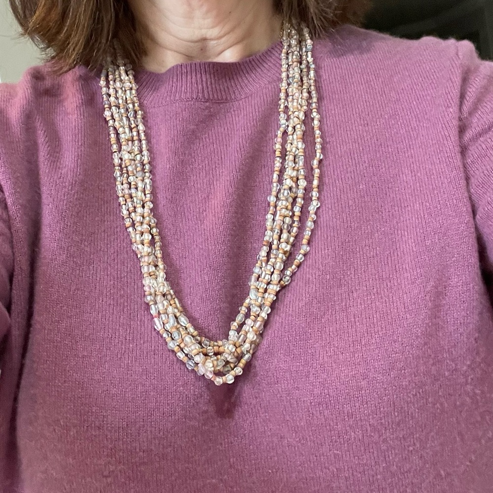 Elegant Multi-Strand Bead Necklace